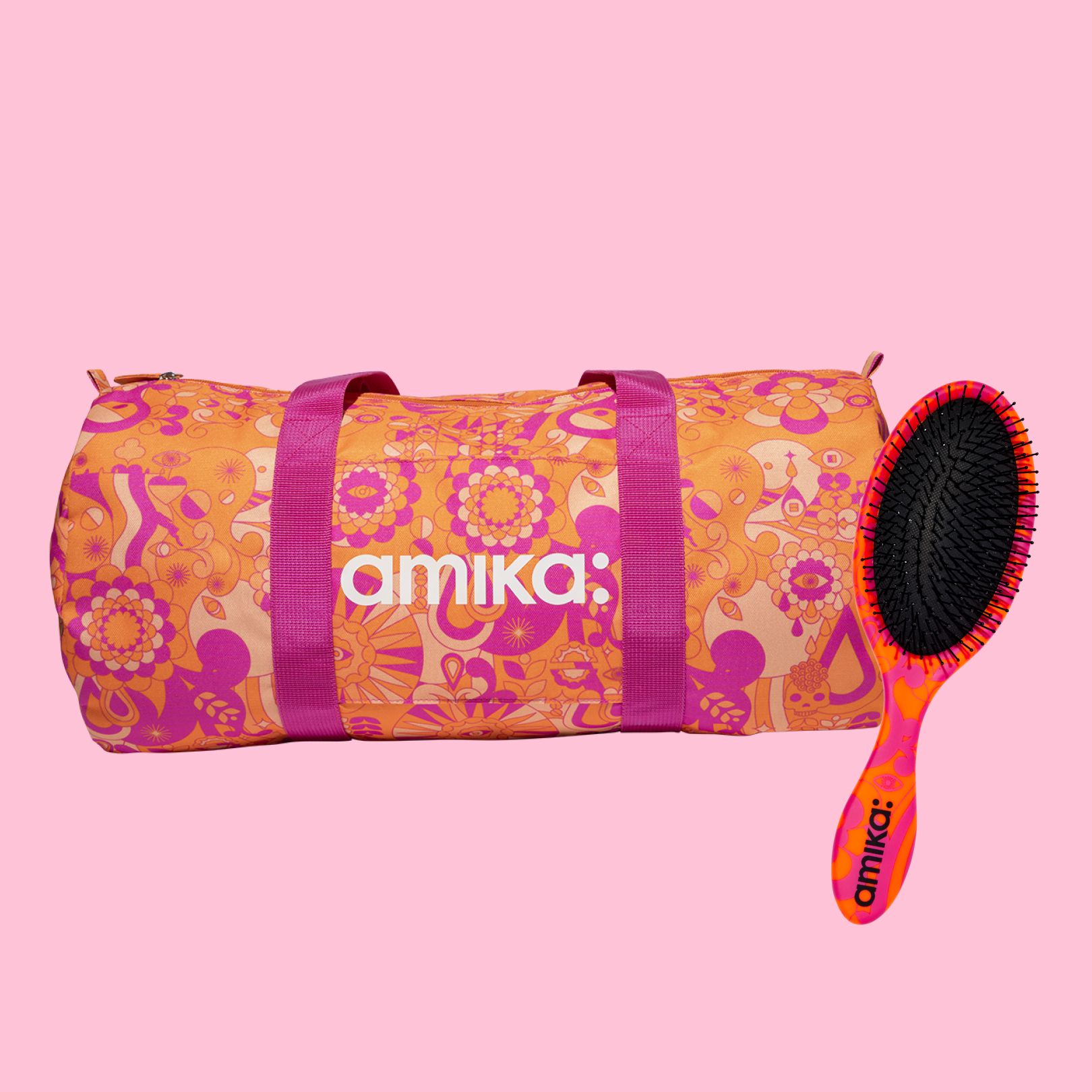 gym bag and hair brush gift with purchase