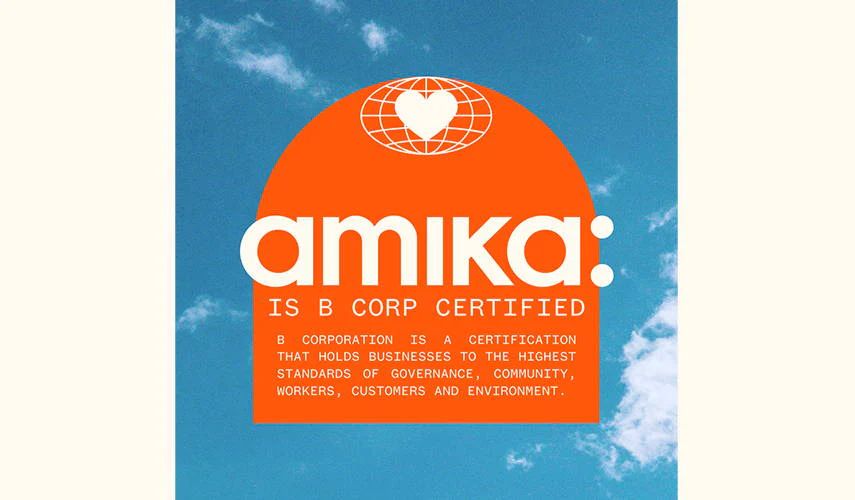 amika is b corp certified graphic