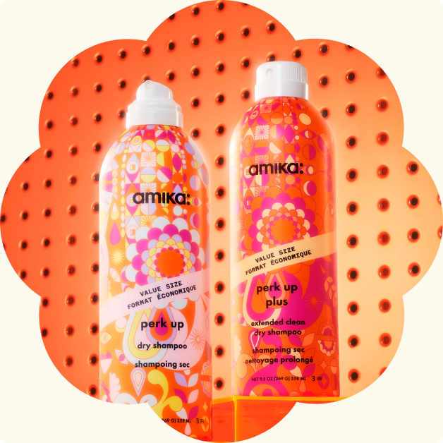 amika perk up and perk up plus dry shampoo in new 'JUMBO' value size 9.5 oz