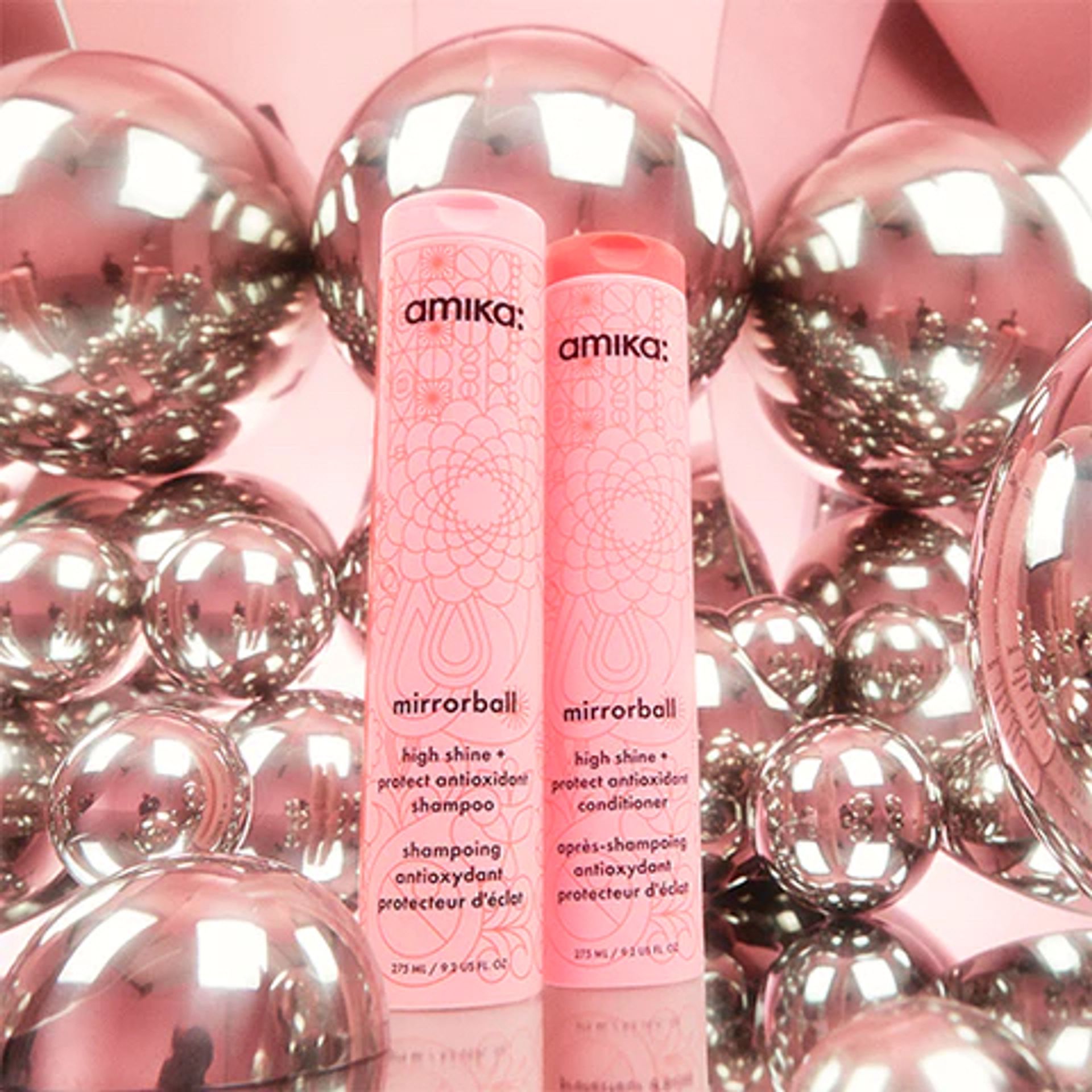 mirrorball high shine + protect antioxidant shampoo and conditioner