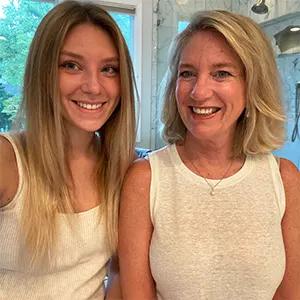 Sarah Weckerling and her mom