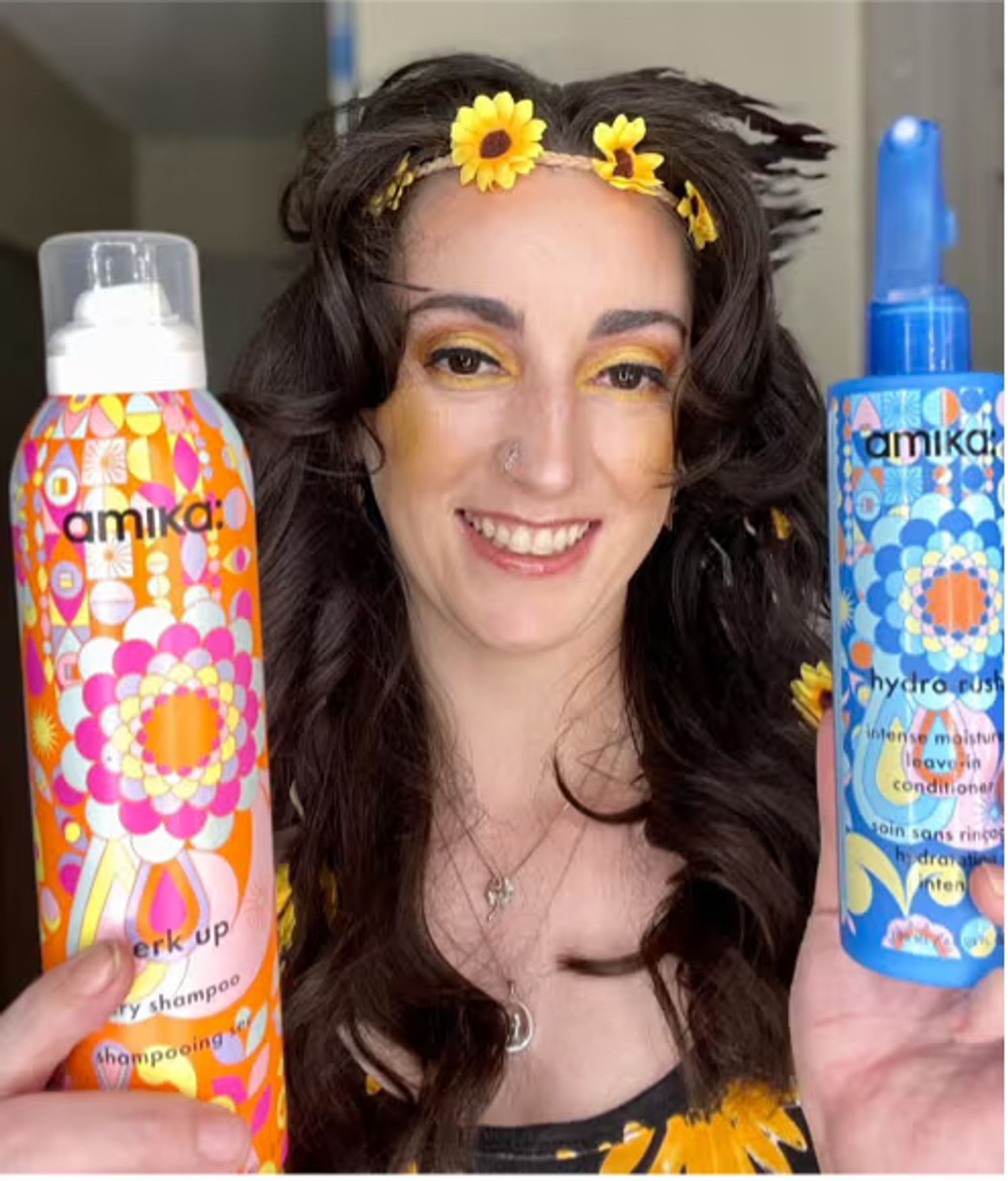 perk up dry shampoo and hydro rush intense moisture leave-in conditioner