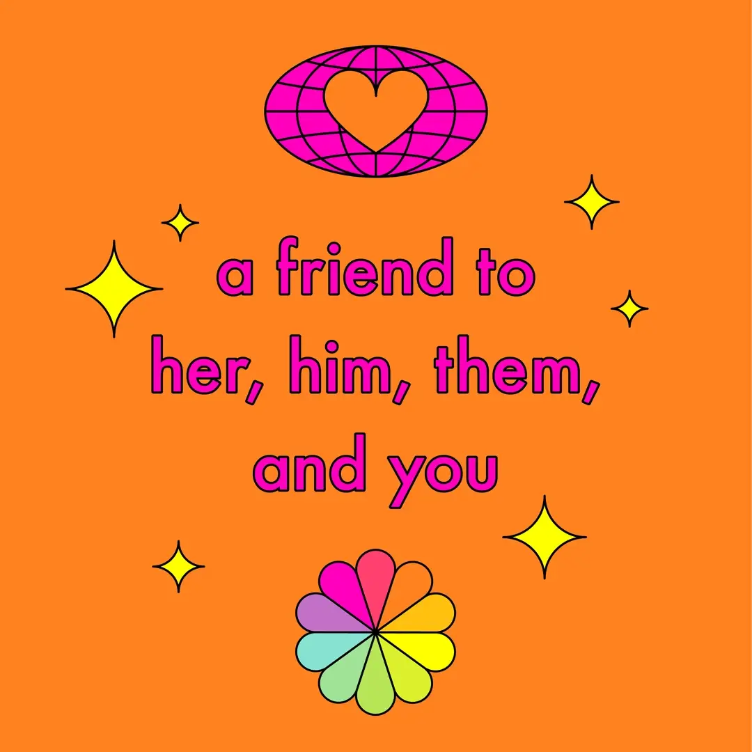 amika: a friend to her, him, them, and you graphic