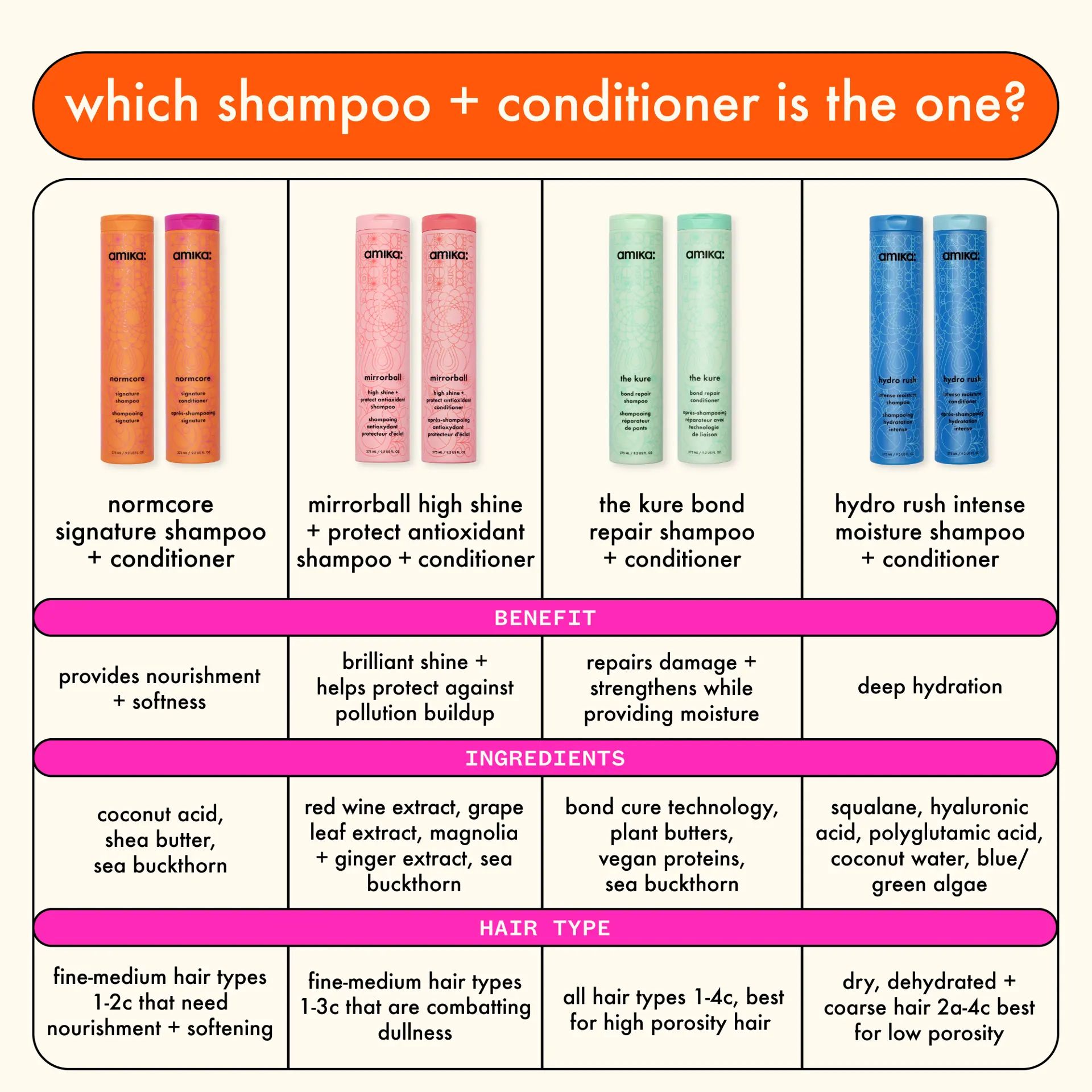 which shampoo and conditioner is the one infographic