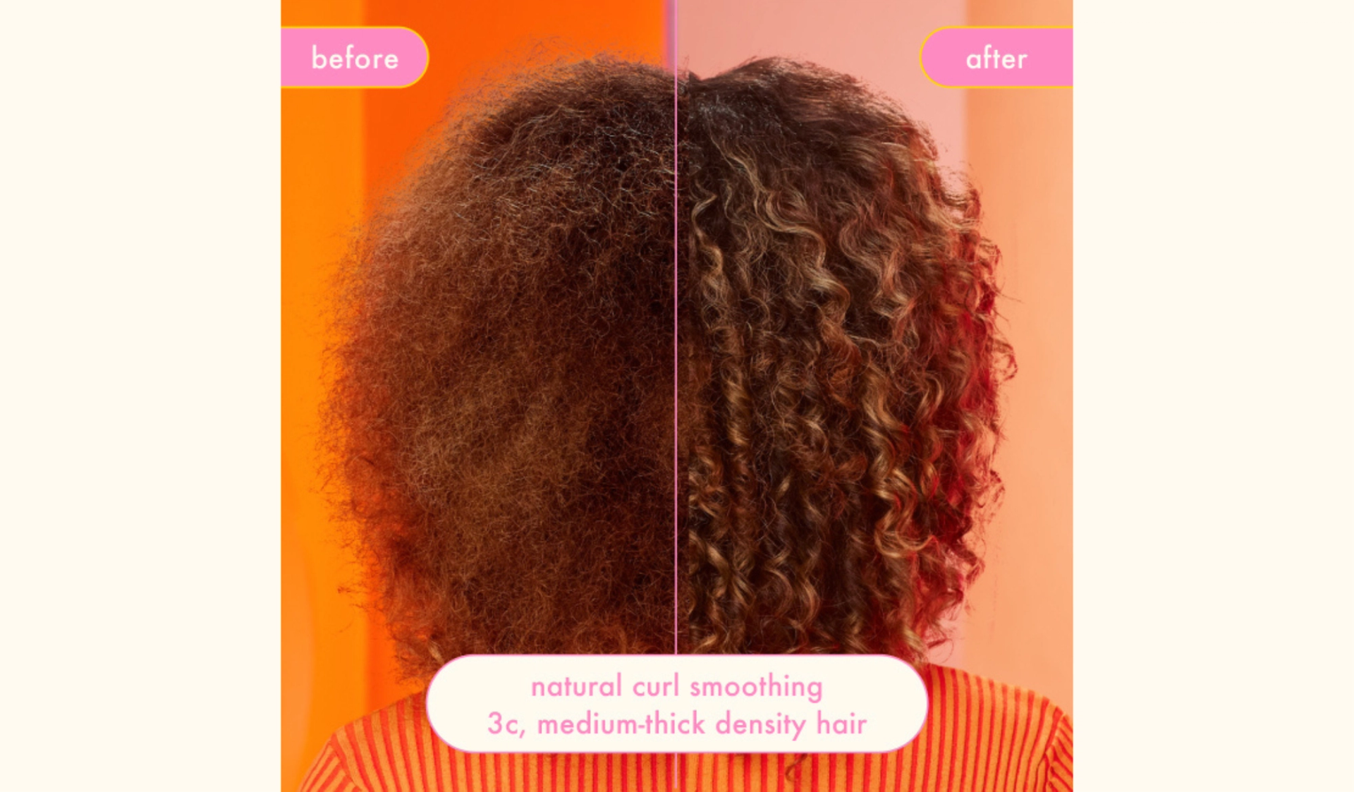 smooth over frizz fighting treatment before and after usage