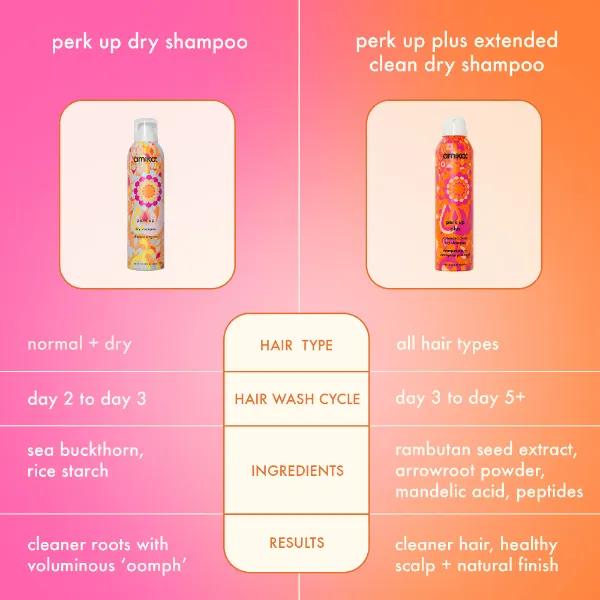 perk up dry shampoo versus perk up plus extended clean dry shampoo