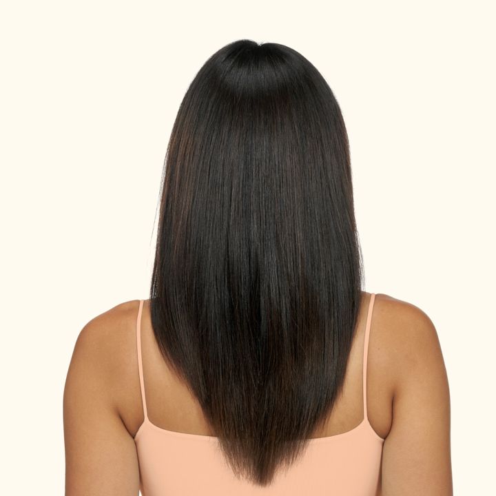 hair after using smooth over frizz fighting treatment