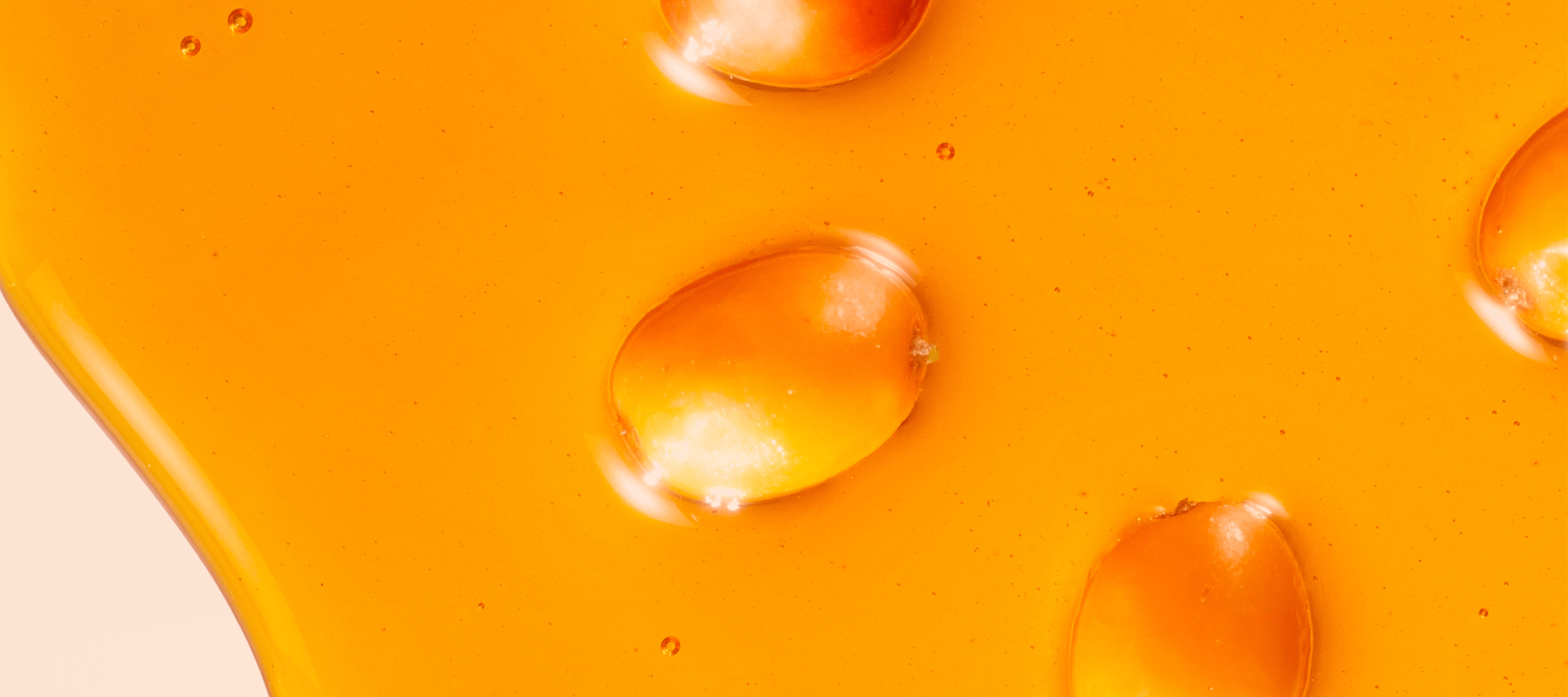 image of sea buckthorn berries on cream background for desktop version.