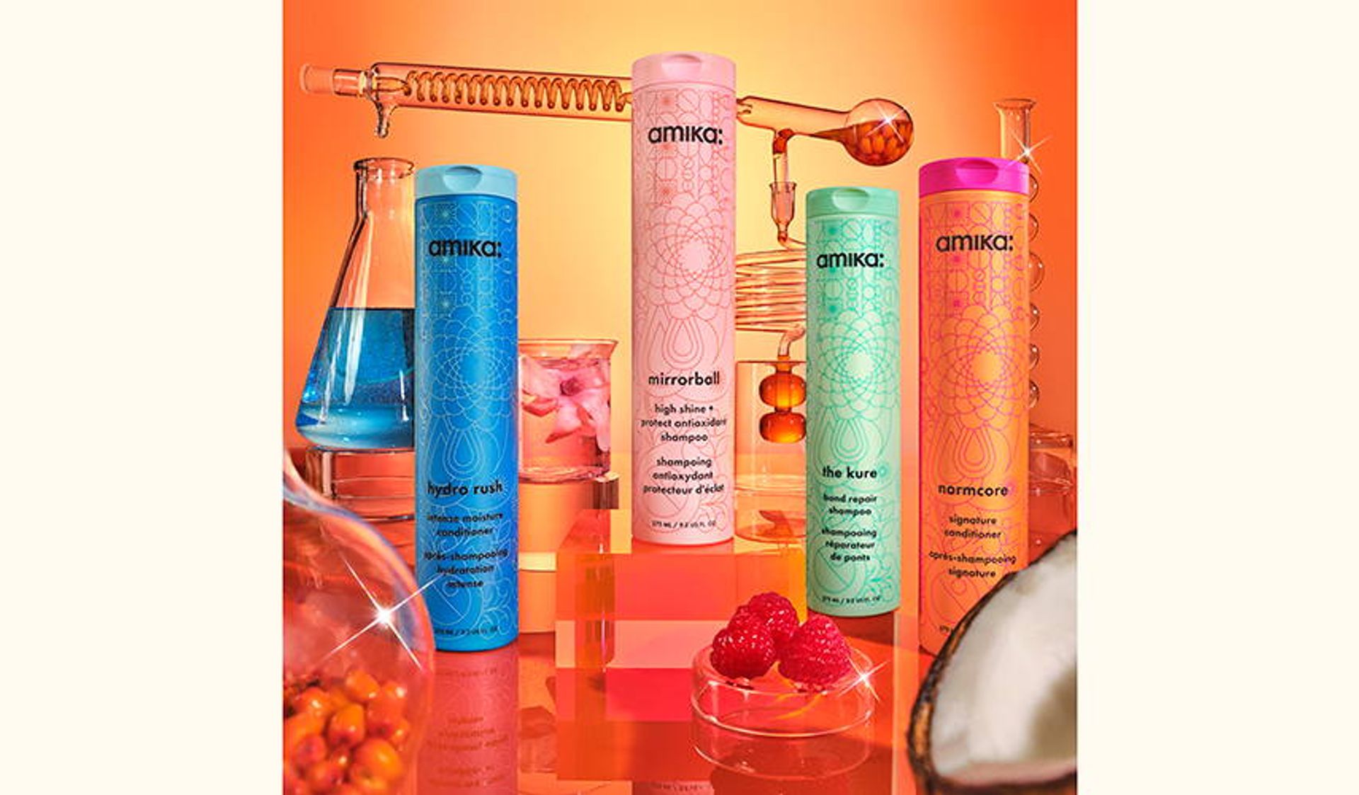 amika shampoo + conditioner ingredients amika