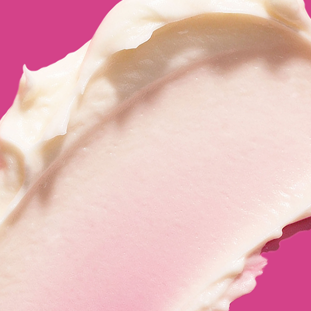 image swipe of shea butter on a pink background