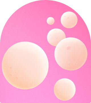 image of hydrasoft smoothing complex against a soft pink background.