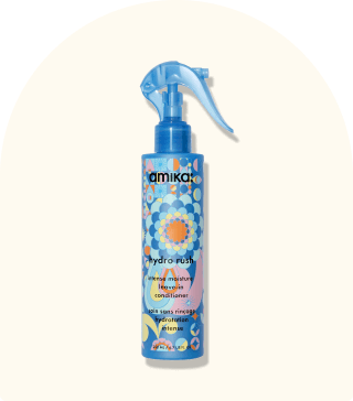 Image of the hydro rush intense moisture leave-in conditioner against a cream background.