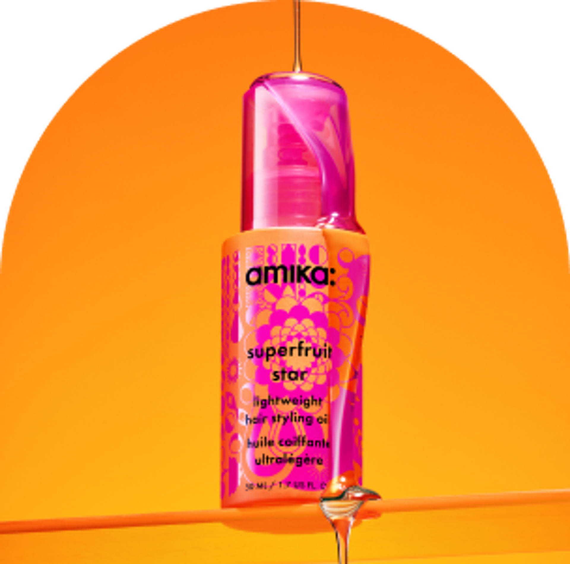 superfruit star lightweight hair styling oil
