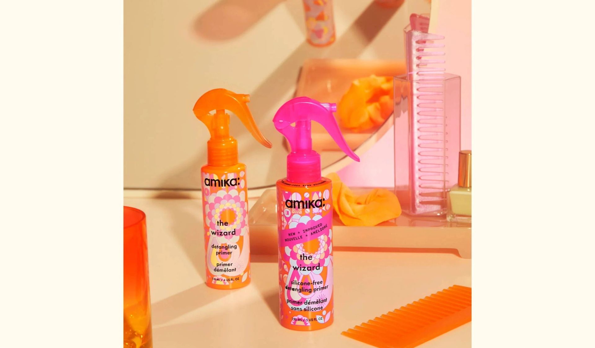 the wizard detangling silicone primer and the wizard silicone-free detangling silicone primer
