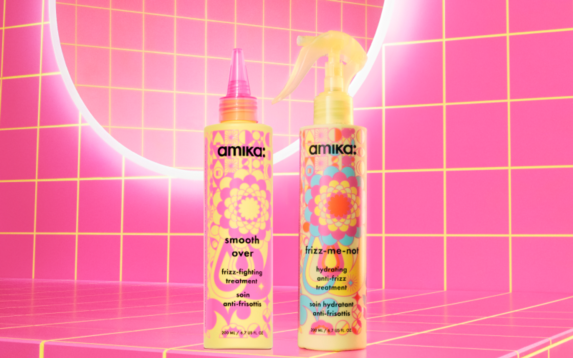 amika smooth over and frizz-me-not anti-frizz treatments