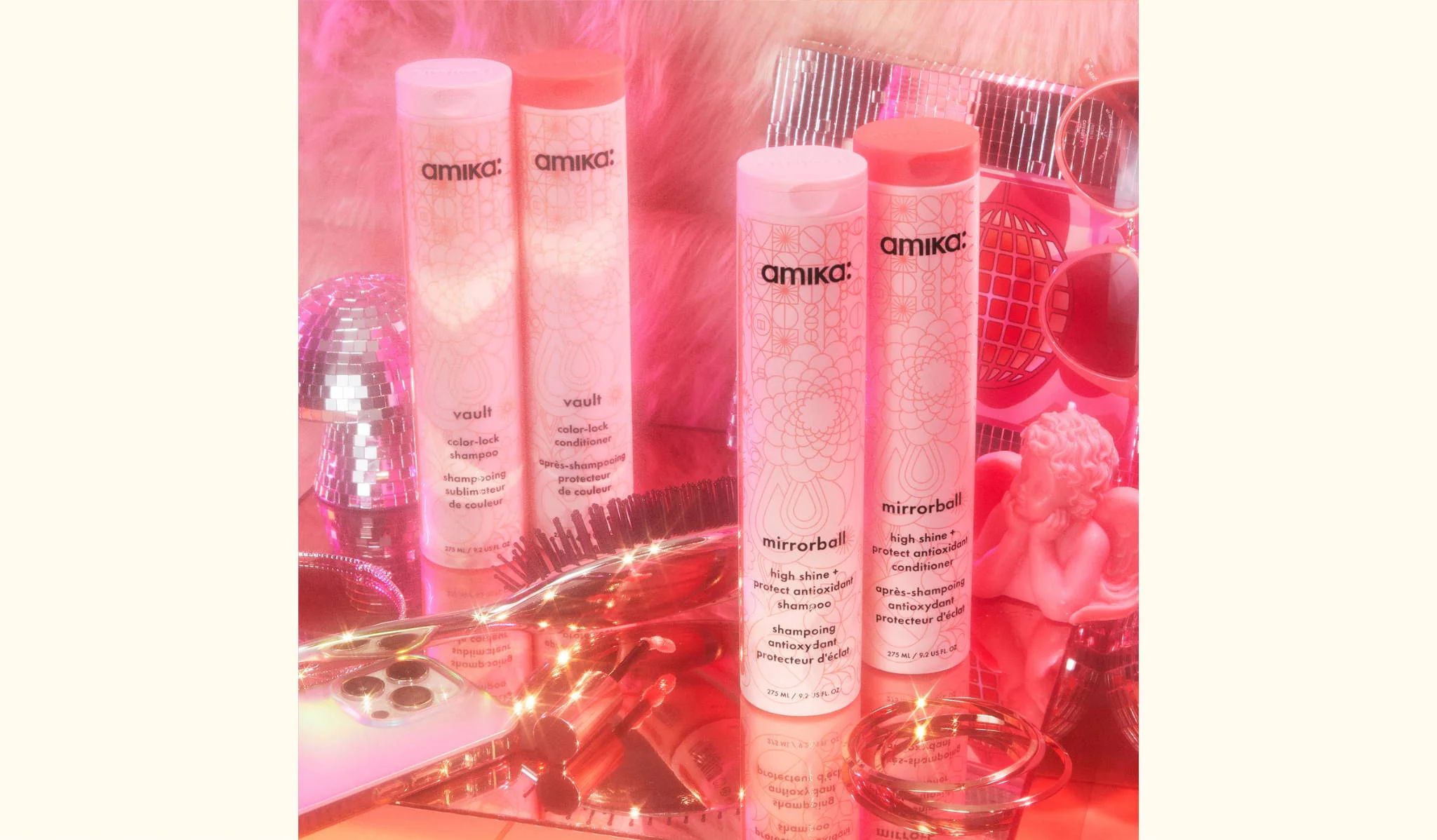 mirrorball high shine + protect antioxidant shampoo and conditioner