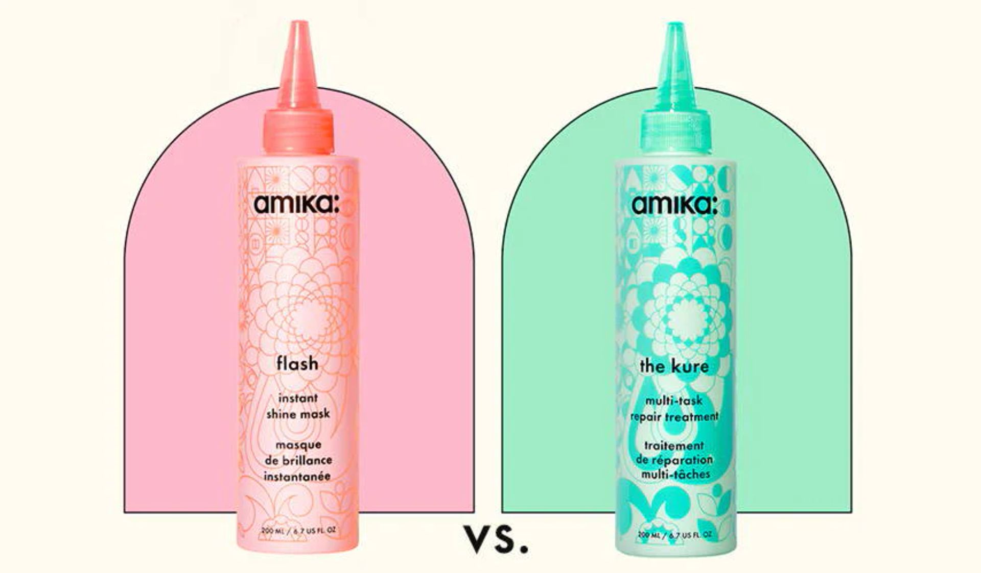 flash instant shine mask versus the kure multi-task repair treatment