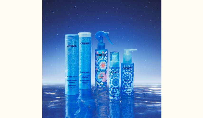 hydration collection product line in front of starry background