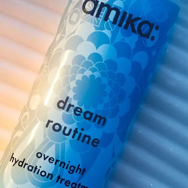 close up on dream routine overnight hydration treatment bottle