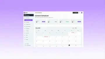 The Rooli content scheduler with its May 2026 calendar.