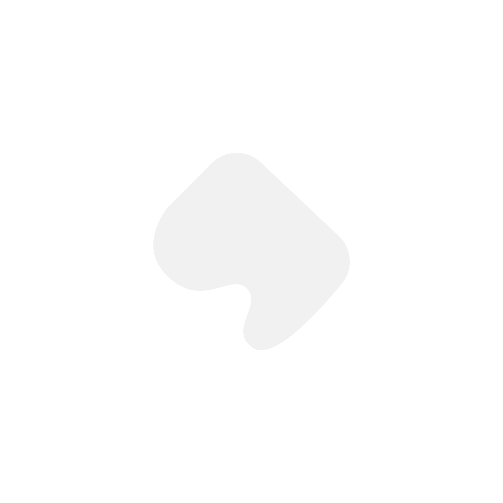 The Safiri symbol — a rounded form with a notch — in pale grey on white.