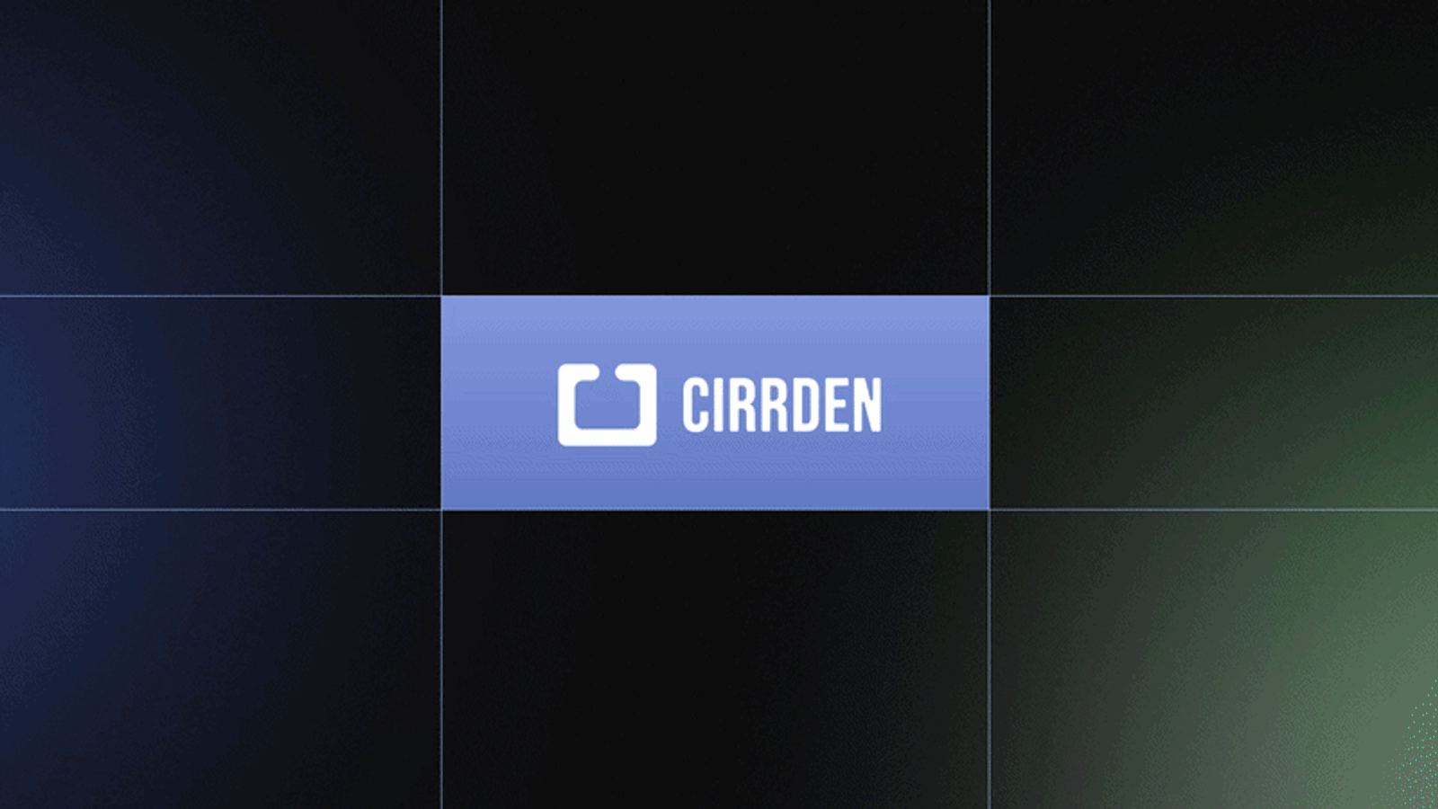 The Cirrden logo on a dark grid background.