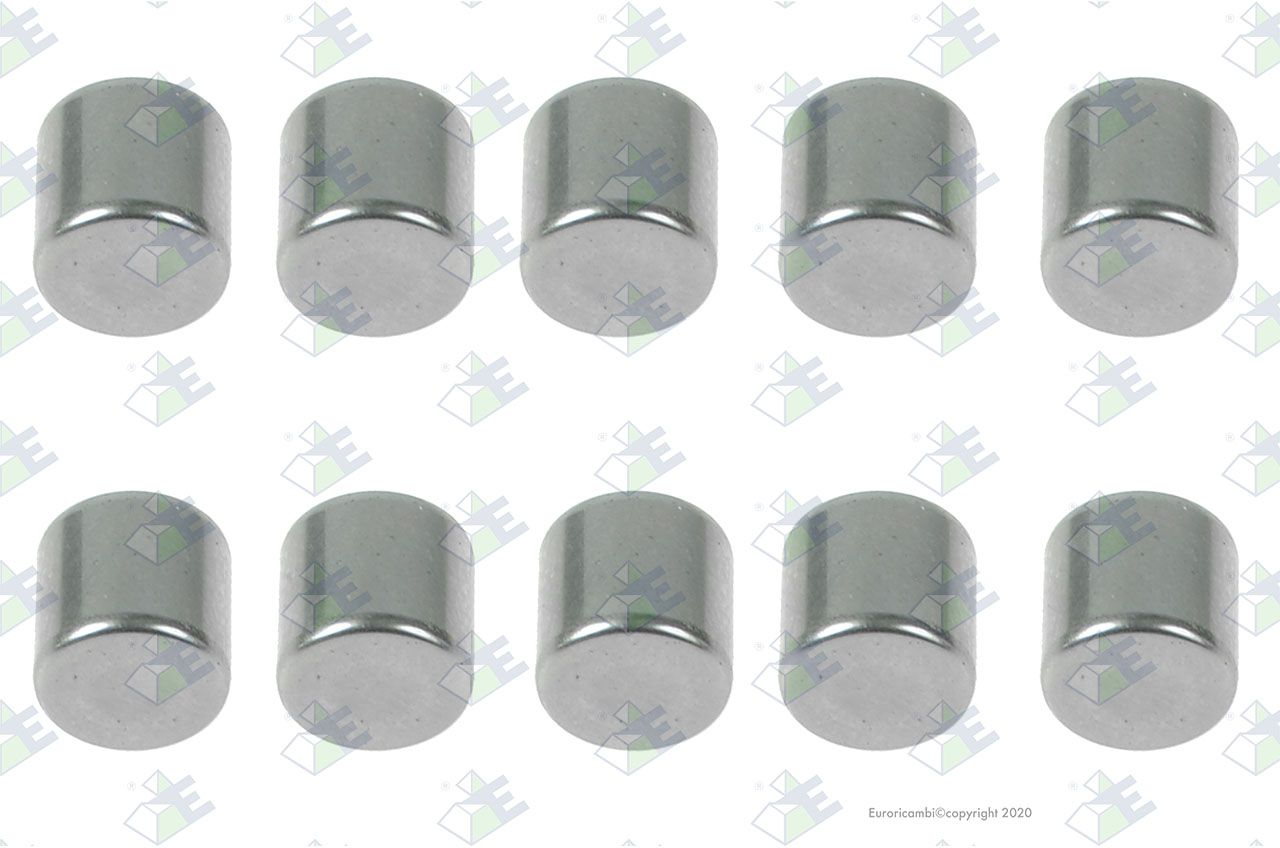 Rodillo din 5402 d.7x7