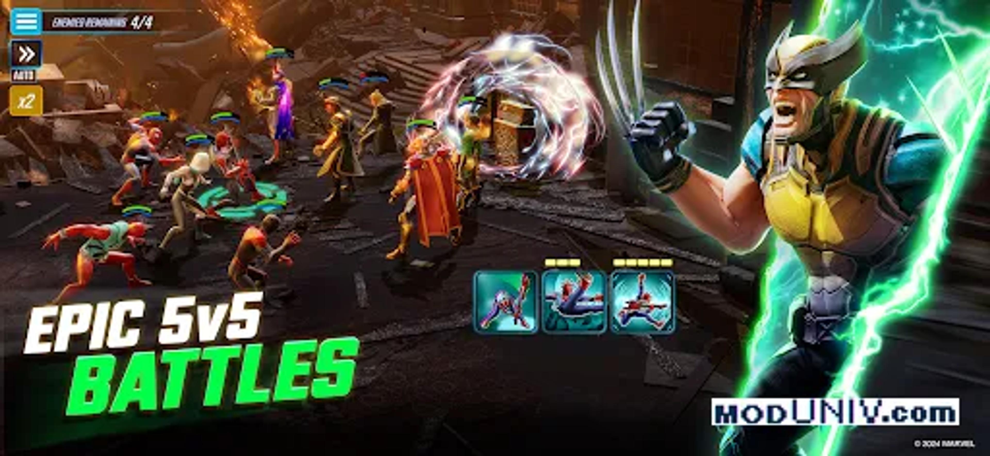 Captura de tela 4 de MARVEL Strike Force: Squad RPG