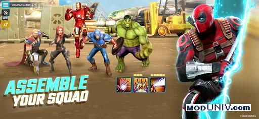Captura de tela 1 de MARVEL Strike Force: Squad RPG