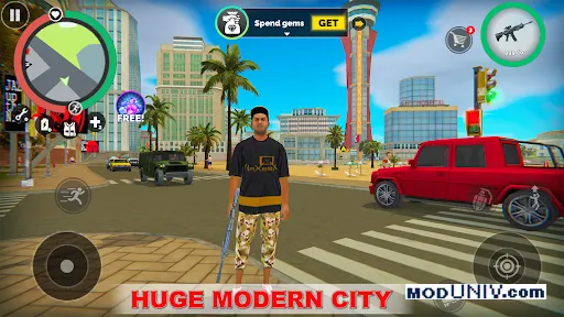 Captura de tela 1 de Vegas Crime Simulator