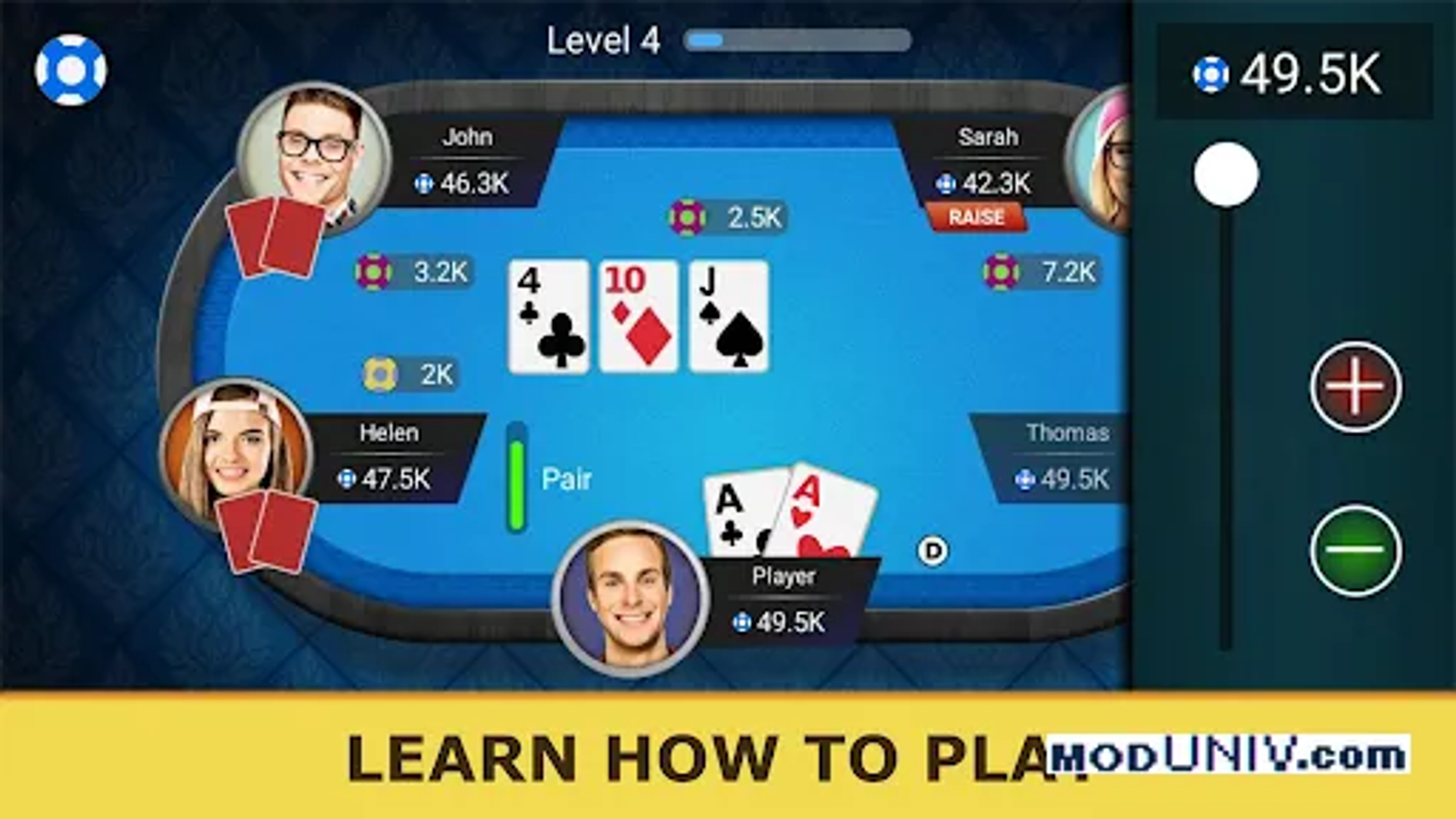 Captura de tela 3 de Poker Offline: Texas Holdem