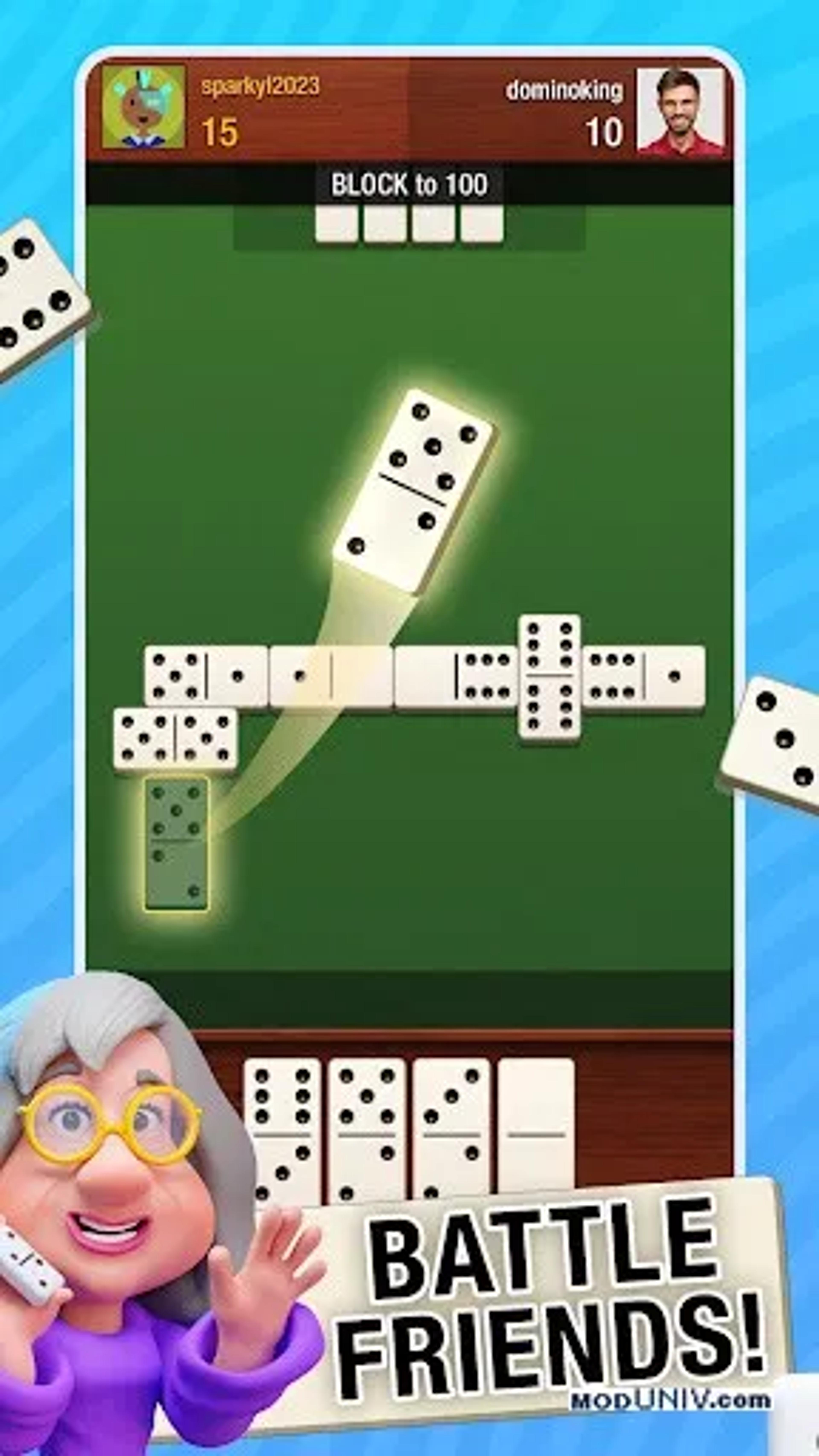 Captura de tela 4 de Domino! Multiplayer Dominoes