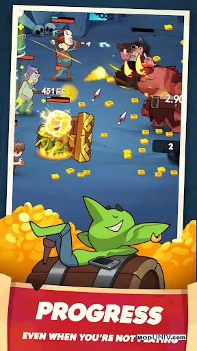 Captura de tela 4 de Almost a Hero — Idle RPG