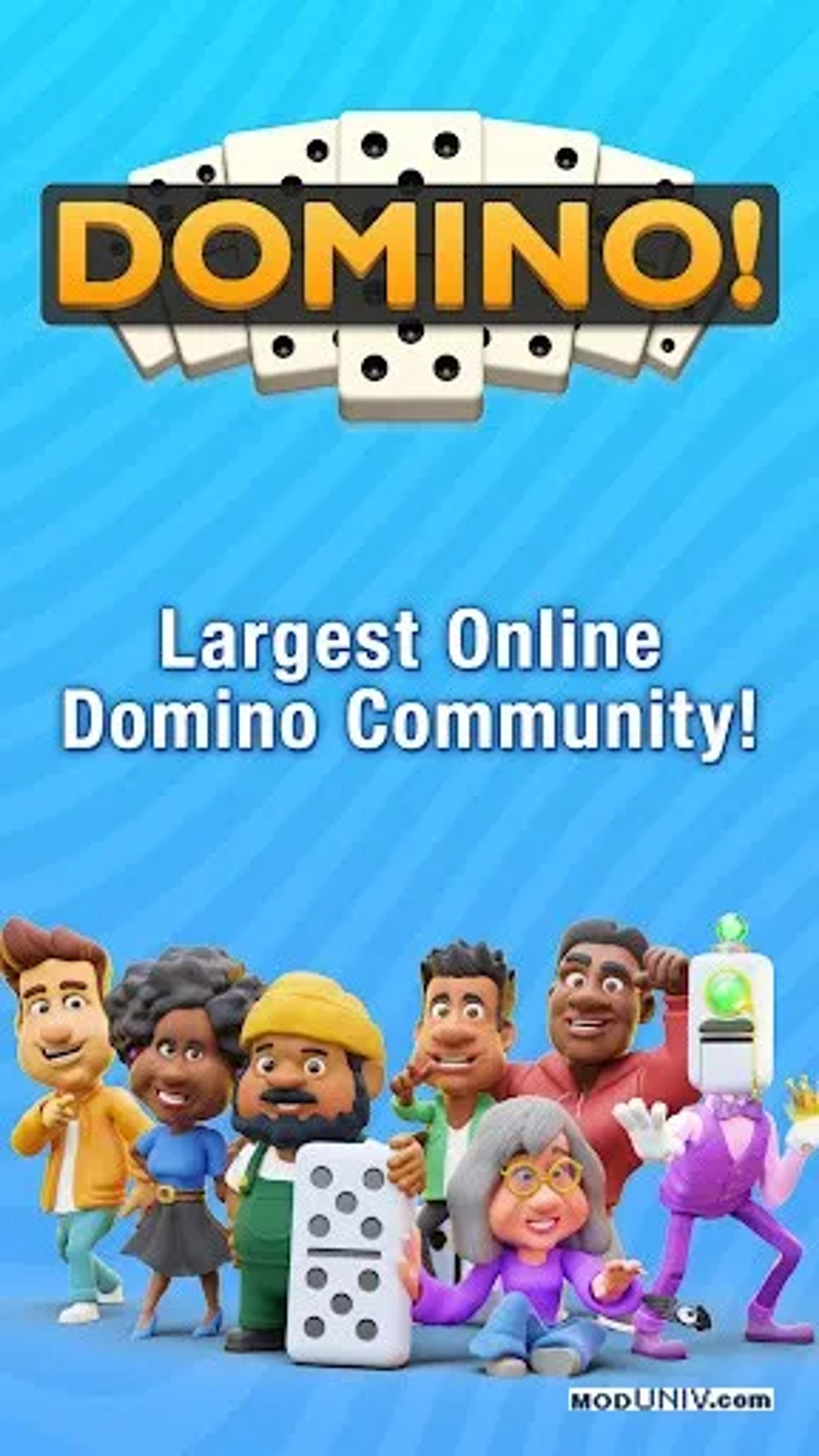 Captura de tela 1 de Domino! Multiplayer Dominoes