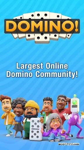 Captura de tela 1 de Domino! Multiplayer Dominoes