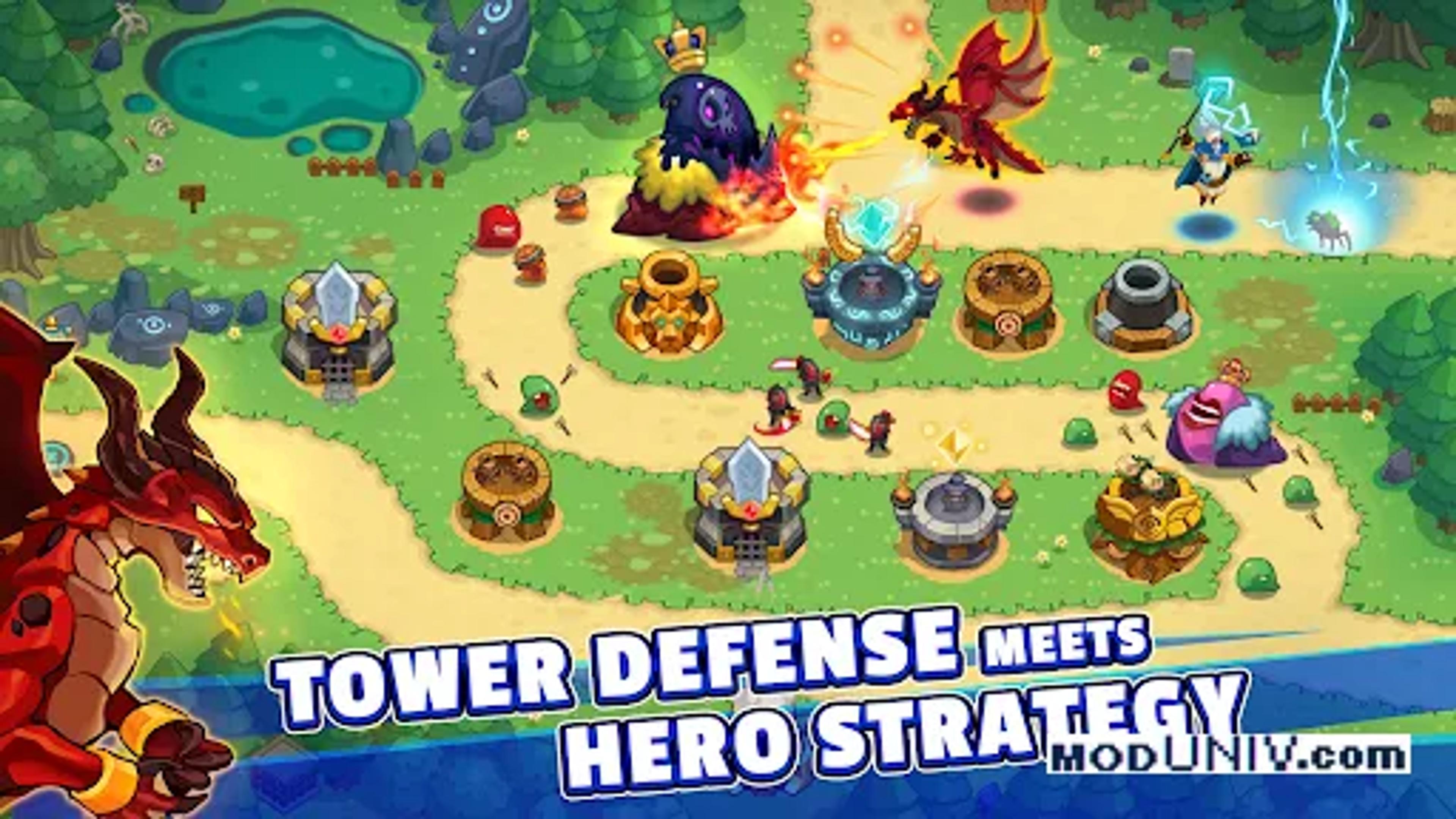 Captura de tela 1 de Realm Defense: Hero Legends TD