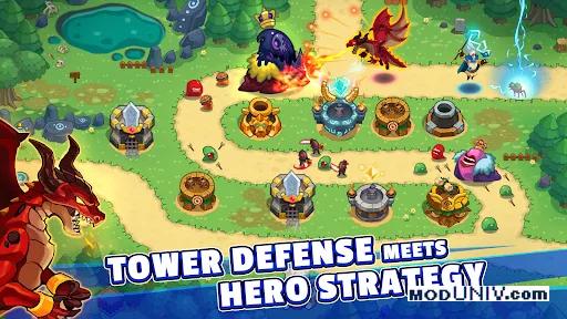 Captura de tela 1 de Realm Defense: Hero Legends TD