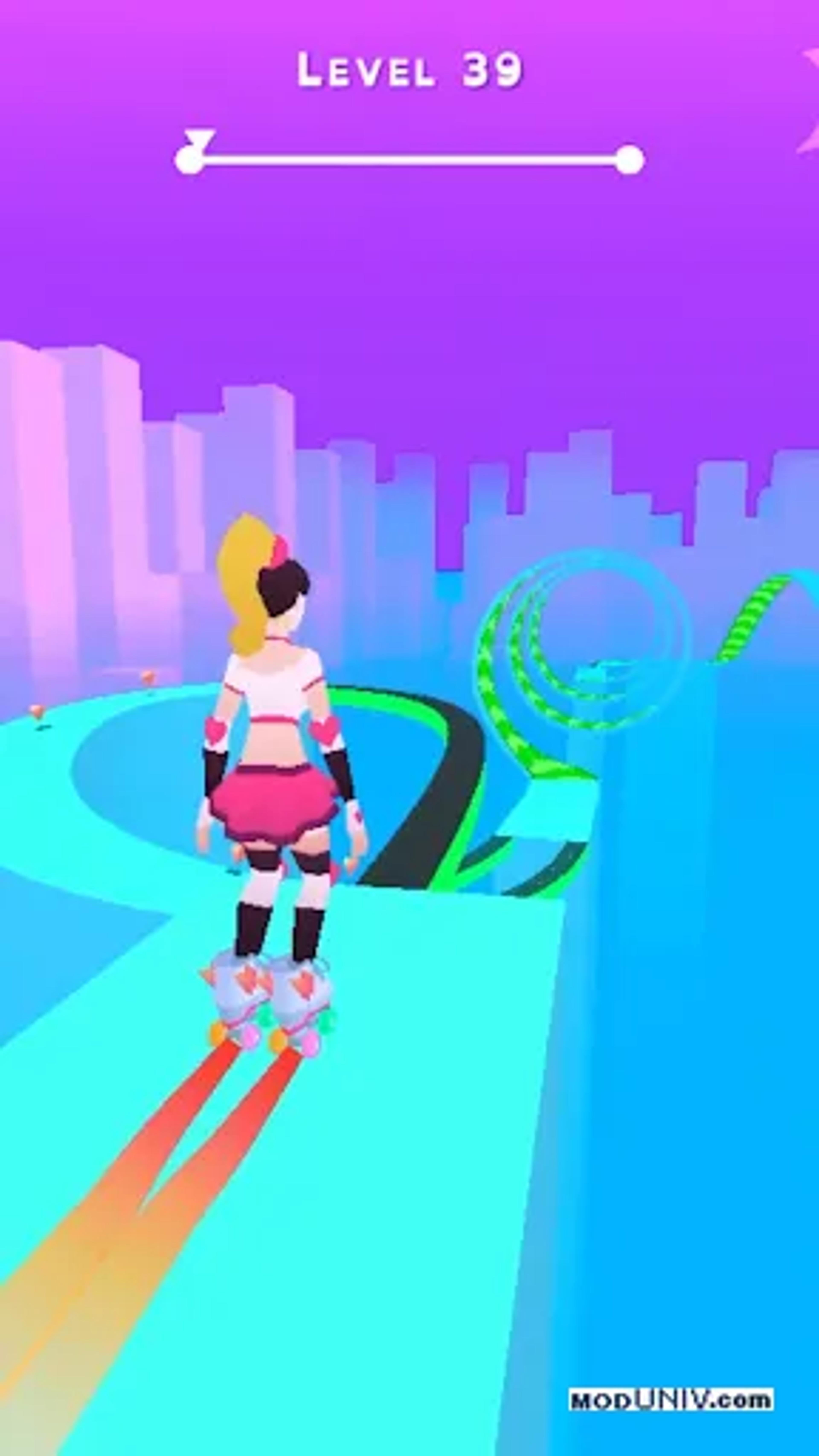 Captura de tela 2 de Sky Roller: Rainbow Skating