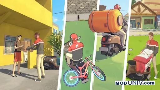 Captura de tela 3 de Ojol Life: Food Delivery Game