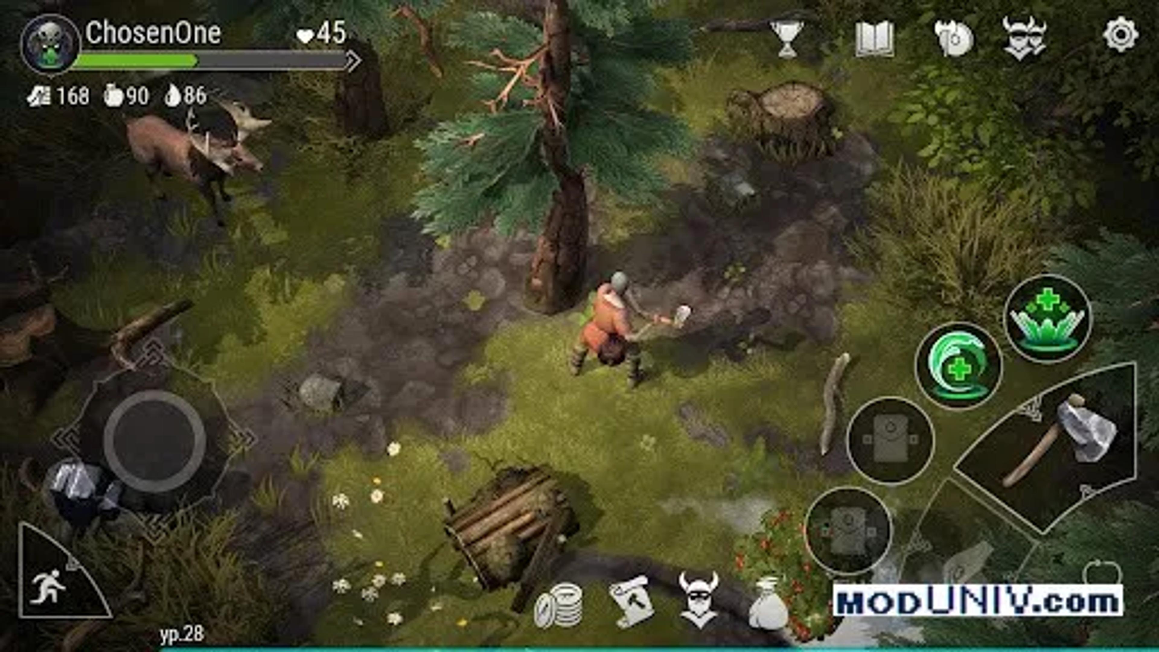 Captura de tela 1 de Frostborn: Survival RPG