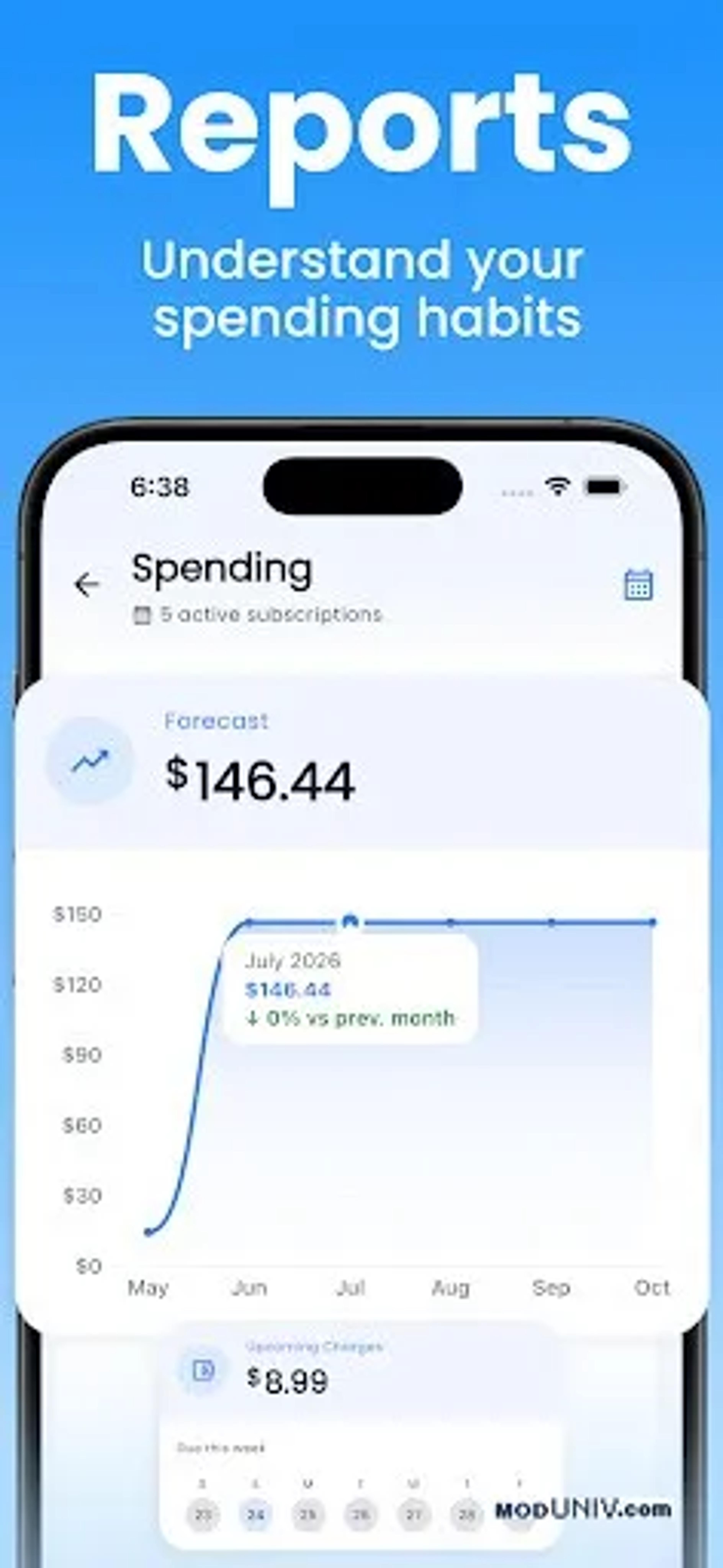Captura de tela 4 de Subscription Tracker: SubFox