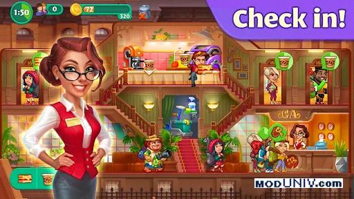 Captura de tela 2 de Grand Hotel Mania: Hotel games