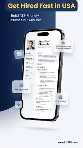 Captura de tela 1 de Fast CV Maker: Resume Builder
