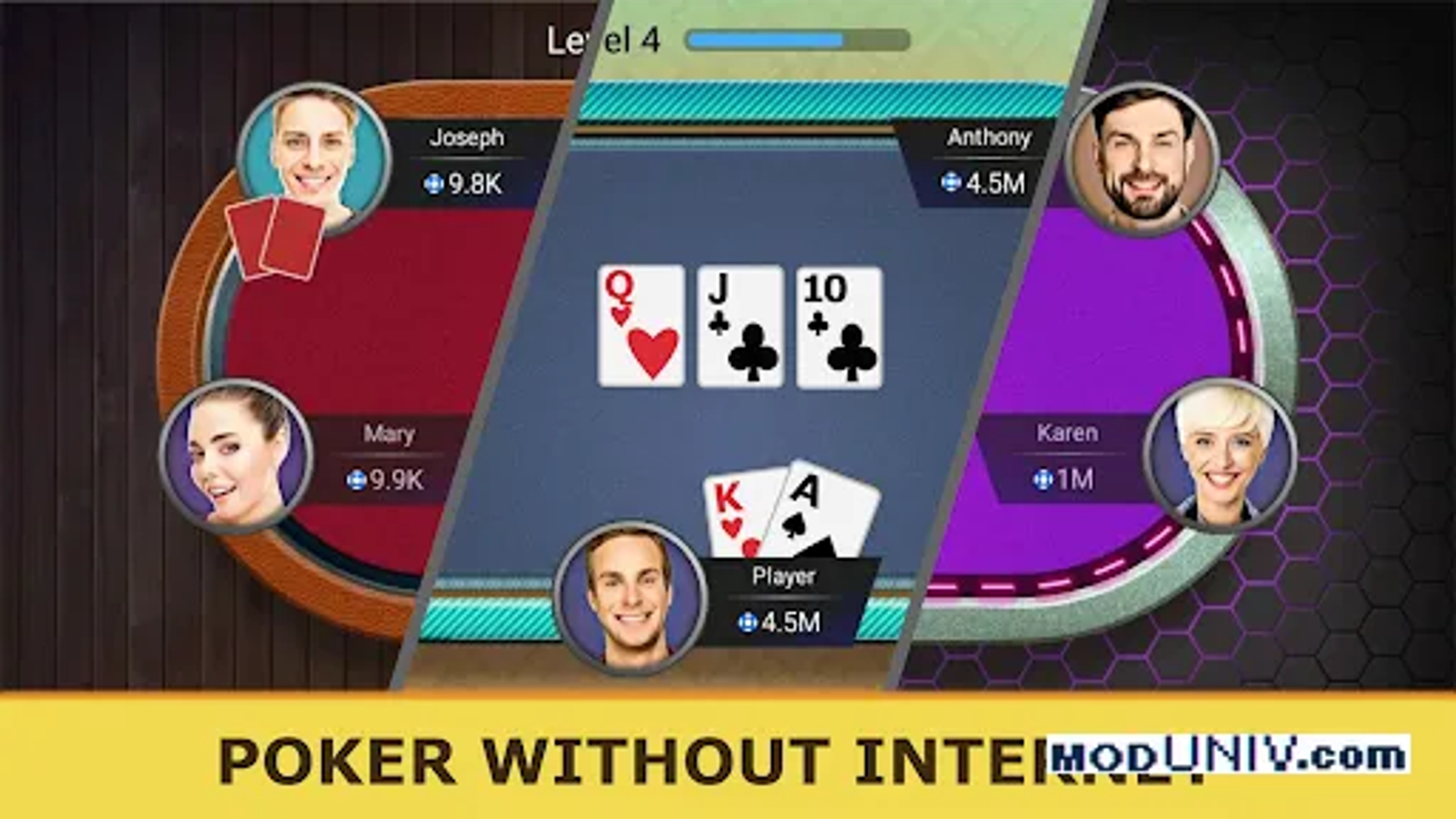Captura de tela 2 de Poker Offline: Texas Holdem
