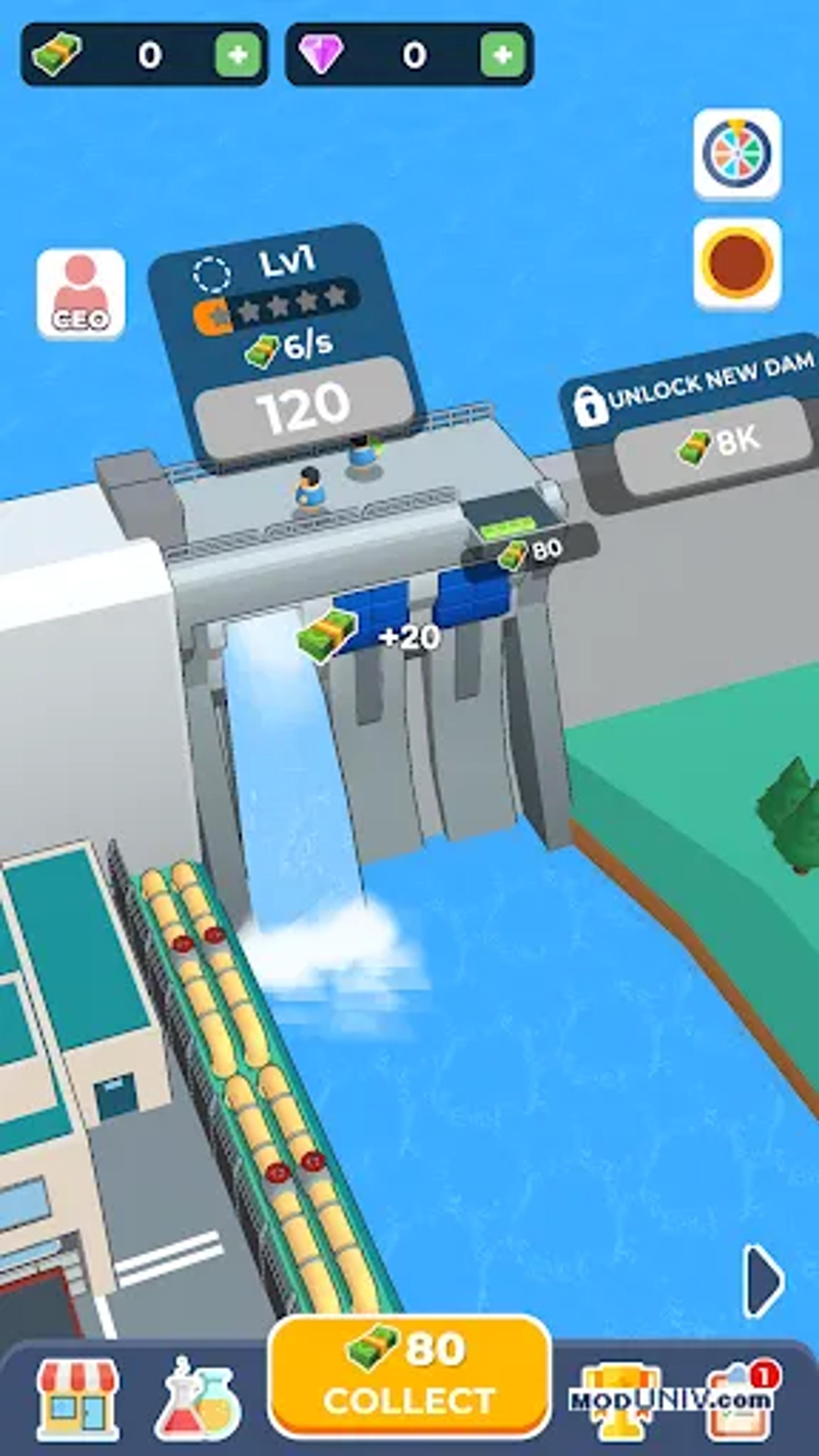 Captura de tela 1 de Dam Builder