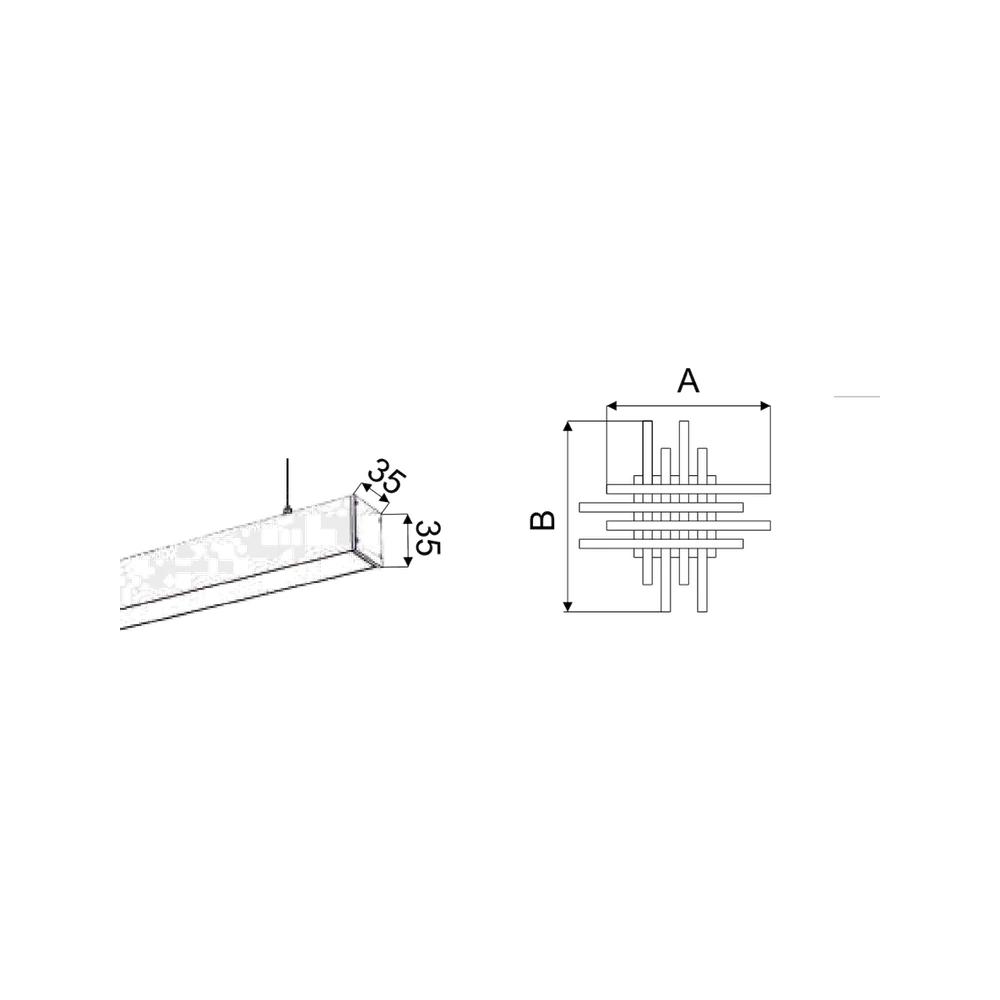 Mesoa Dekoratif Linear 90W — görüntü 2