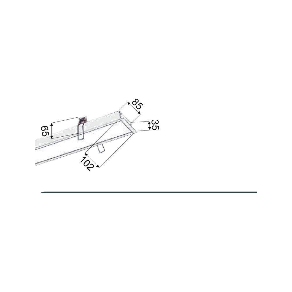 OLine Sıva Altı Linear 48W — görüntü 2