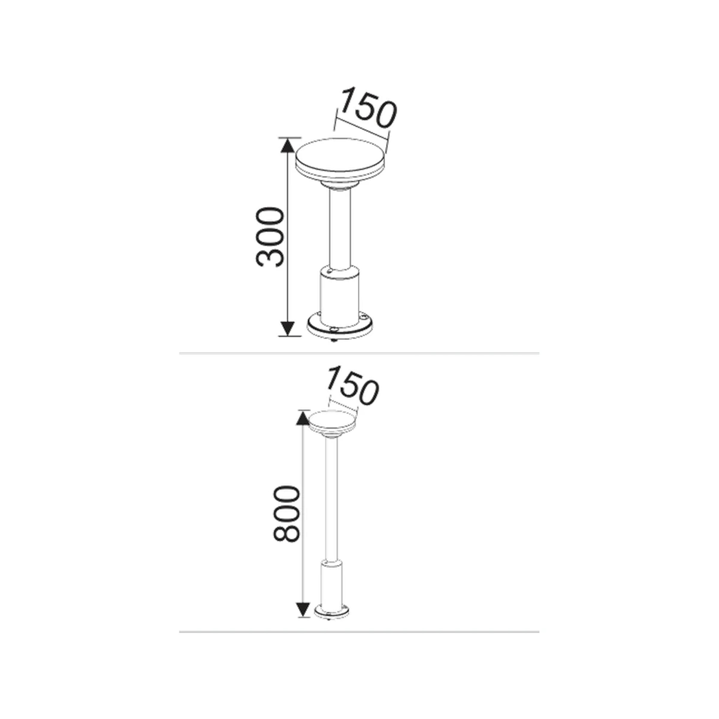 Halo Bollard Armatür 12W — görüntü 2
