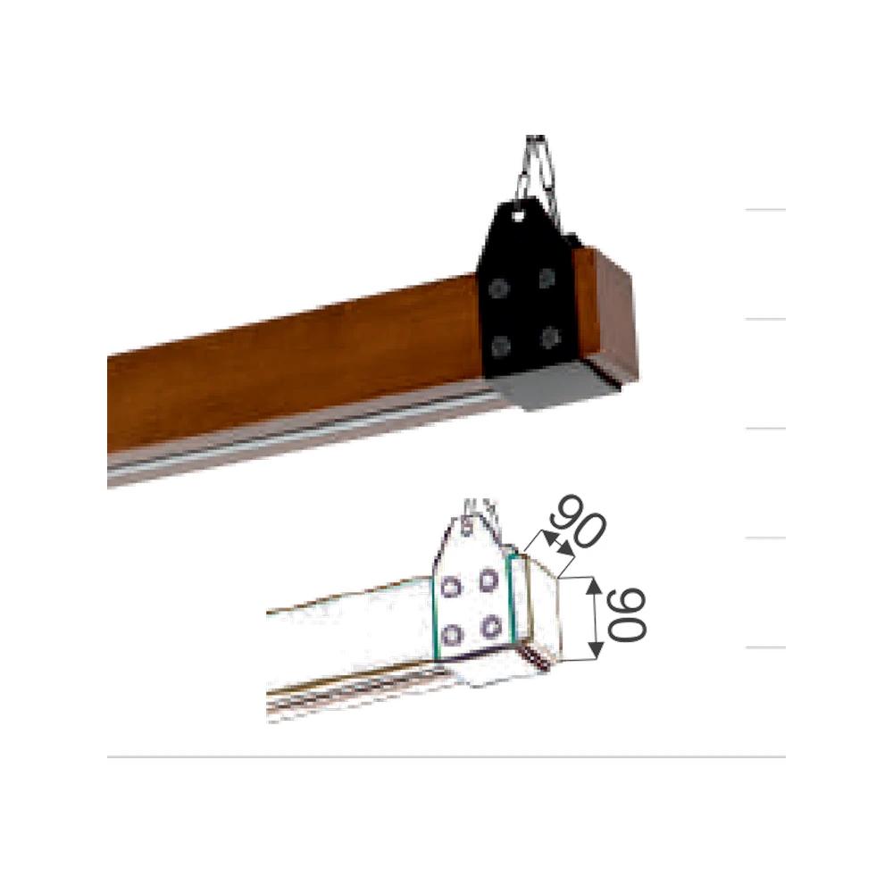 WoodLine Ahşap Led Armatür 30W — görüntü 2