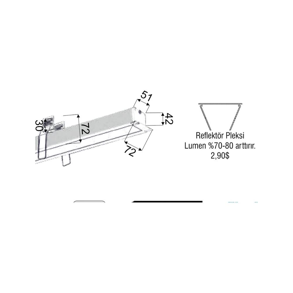 SLine Sıva Altı Linear 54W — görüntü 2